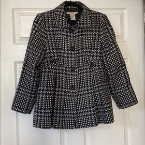 Black and White checked Jacket